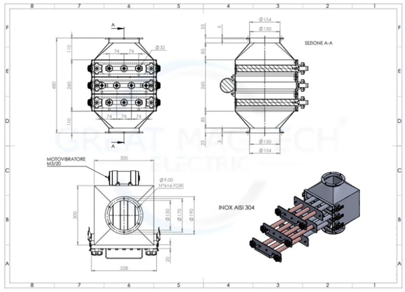 Drawer magnet technical drawing Drawer magnet technical drawing